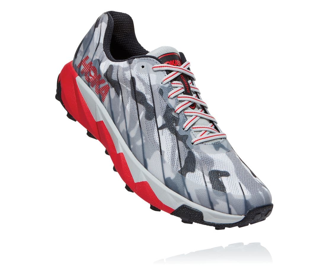 Hoka One One All Gender Hoka X Xterra Torrent Női Terepfutó Cipők Szürke Camo [WIHAV-7230]